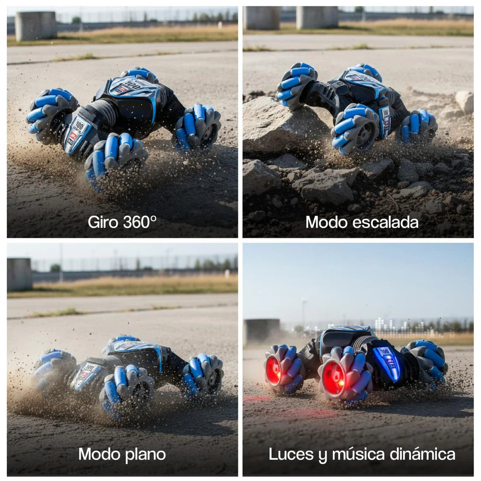 Auto 4x4 Twister - Luces LED RGB y Doble Control Gestual