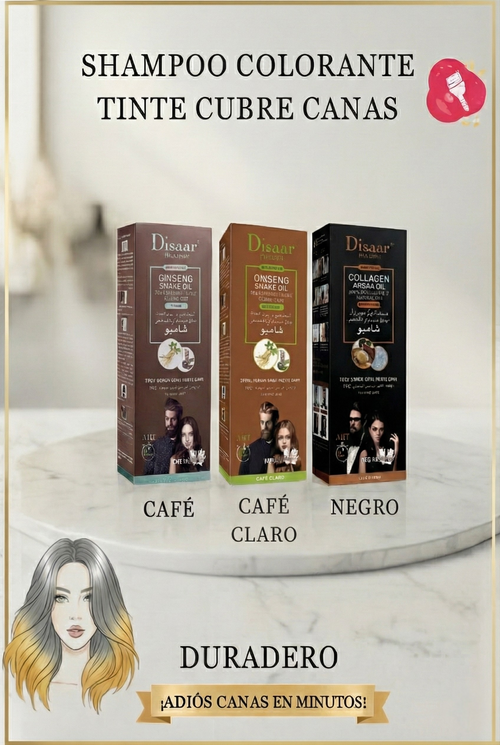 Disaar™ - Shampoo Tinte Cubre Canas| 400ml